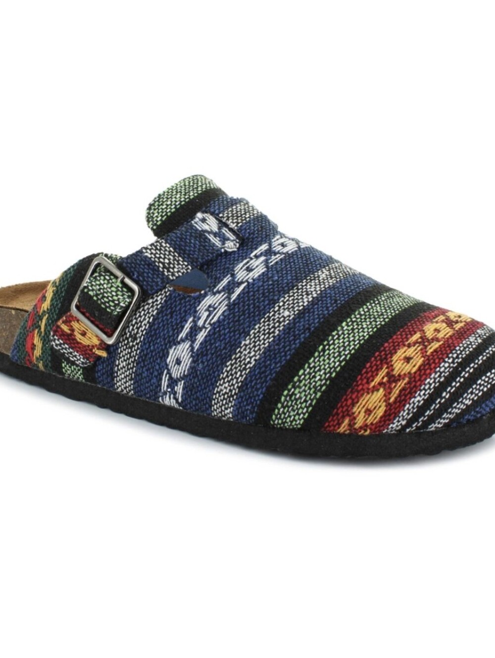 Aloha Island Multicolor Striped Slip-On Clog with Buckle NWB SZ 8